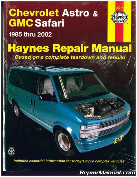 chevy astro repair manual free to download PDF